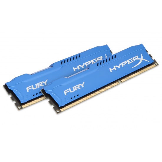 16GB Kingston HyperX Fury DDR3 PC3-14900 1866MHZ CL10 Dual Memory Kit (2x8GB) Blue Image