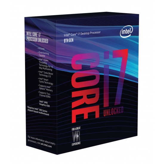 Intel Core i7-8700K Coffee Lake 3.7GHz LGA 1151 Desktop Processor Boxed Image