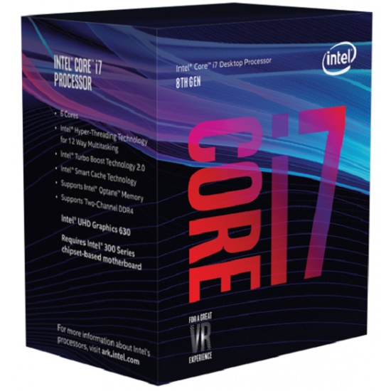 Intel Core i7-8700 Coffee Lake 3.2GHz Desktop Processor Boxed Image