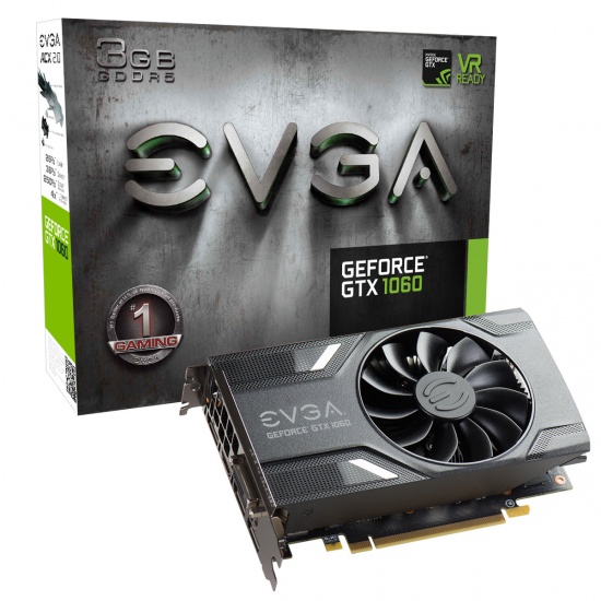 EVGA 03G-P4-6160-KR GeForce GTX 1060 3GB GDDR5 Graphics Card Image