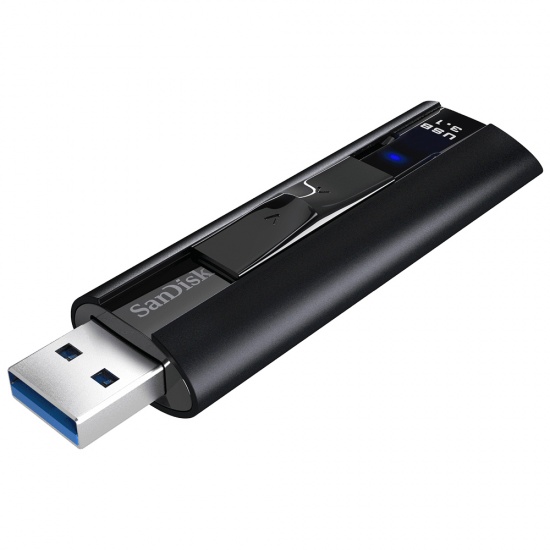 128GB SanDisk Extreme Pro USB3.1 Flash Drive - Black Image