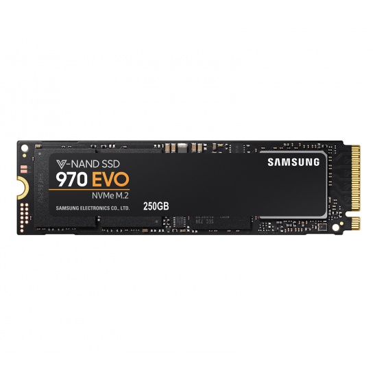 250GB Samsung 970 EVO NVMe M2 Solid State Drive Image