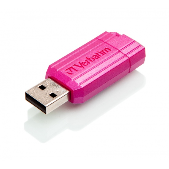 Abundantly Diagnose klip 16GB Verbatim PinStripe USB2.0 Flash Drive - Pink
