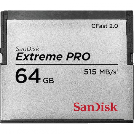 64GB SanDisk Extreme Pro CFast 2.0 Memory Card - Speed Rating