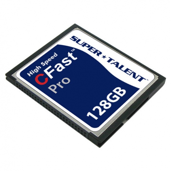 128GB Super Talent CFast MLC Memory Card - Speed Rating (up to 300MB/s) Image