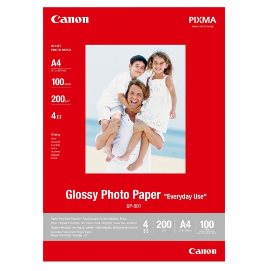 Canon Glossy A4 Photo Paper - 100 Sheets Image