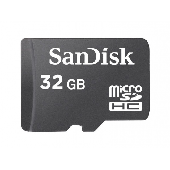 32GB SanDisk MicroSDHC Memory Card Class 4 with Adapter Image