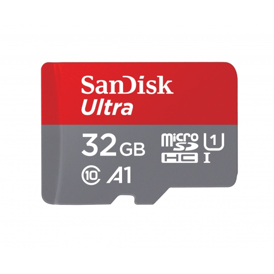 32GB SanDisk Ultra MicroSDHC UHS-I CL10 Memory Card Image