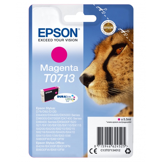 Epson T0713 Magenta Ink Cartridge Image