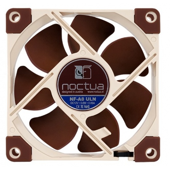 Noctua NF-A8 ULN 80mm 1400RPM Case Fan - Beige, Brown Image