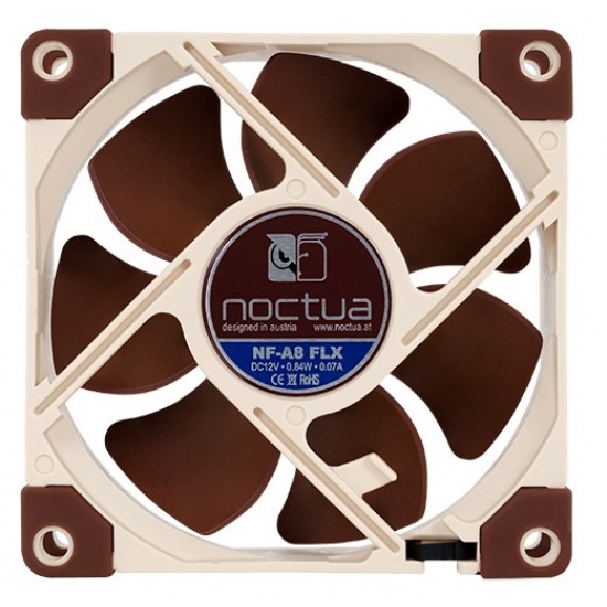 Noctua NF-A8 FLX 80mm 2000RPM Case Fan - Beige, Brown Image