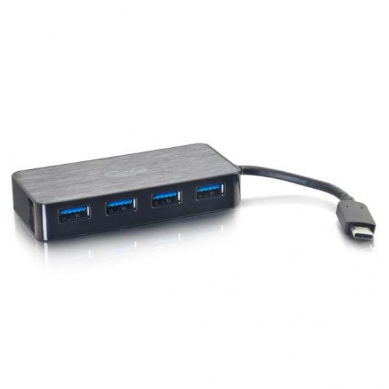 C2G 4-Port SuperSpeed USB3.0 Hub - Black Image