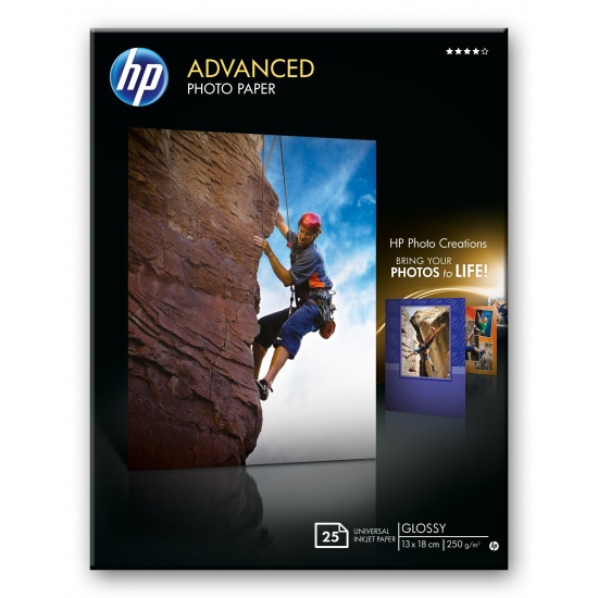 HP Advanced Glossy 5x7 Photo Paper - 25 sheets Image