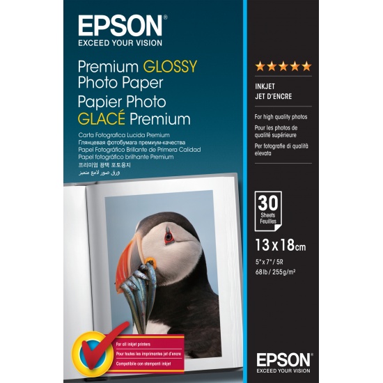 Epson Premium 5x7 Glossy Photo Paper - 30 Sheets Image