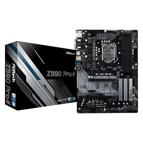 Asrock Z390 Pro 4 Intel 1151 ATX DDR4-SDRAM Motherboard Image