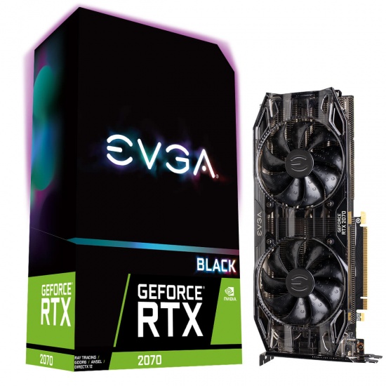 EVGA GeForce RTX 2070 XC Gaming 8GB GDDR6 Graphics Card - Black Edition Image