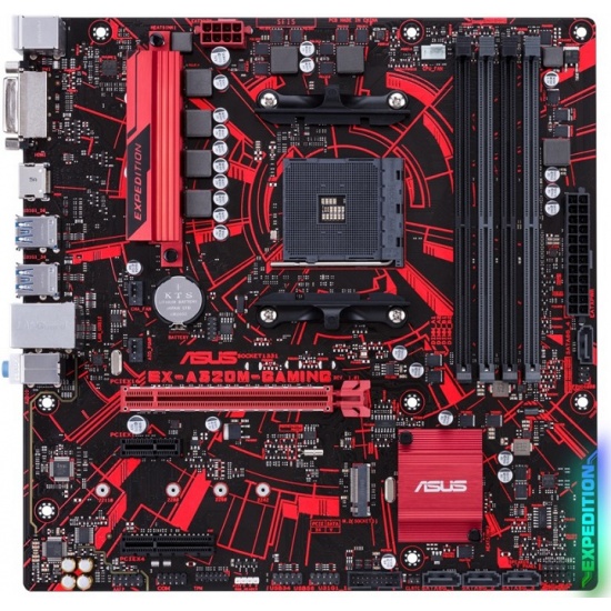Asus Expedition Gaming AMD A320 Micro ATX DDR4-SDRAM Motherboard Image