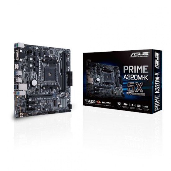 Asus Prime AMD A320M-K Micro ATX DDR4-SDRAM Motherboard Image
