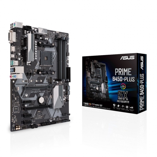 Asus Prime AMD B450-Plus ATX DDR4-SDRAM Motherboard Image