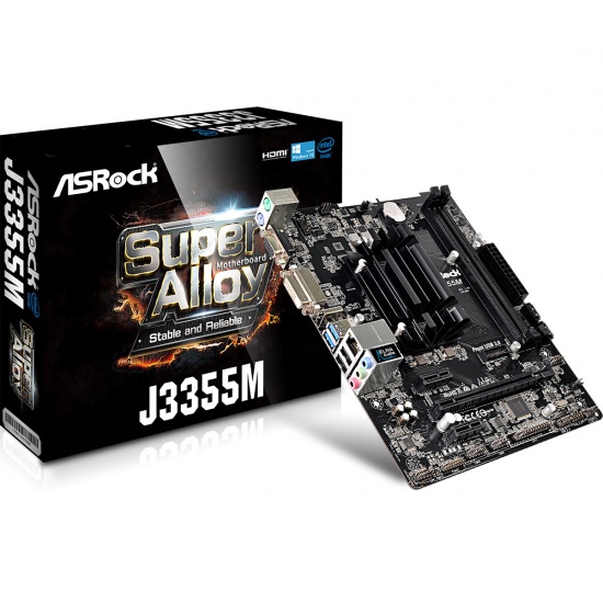 Asrock Intel J3355M DDR3-SDRAM Micro ATX Motherboard Image