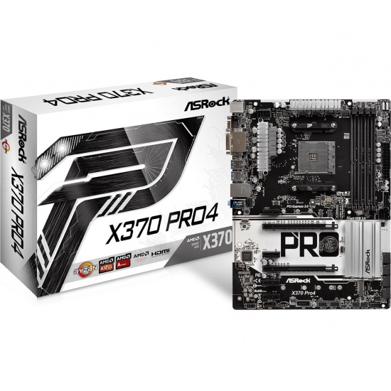 Asrock Pro4 90-MXB7T0-A0UAYZ Intel X370 ATX DDR4-SDRAM Motherboard Image