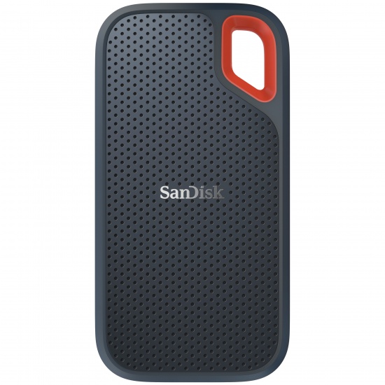 500GB SanDisk Extreme External USB3.1 Portable Solid State Drive - Grey/Orange Image