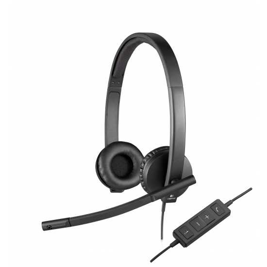 Logitech H570e Binaural Headset - Black Image