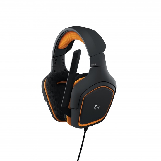 Logitech G231 Prodigy Binaural Gaming Headset - Black, Orange Image