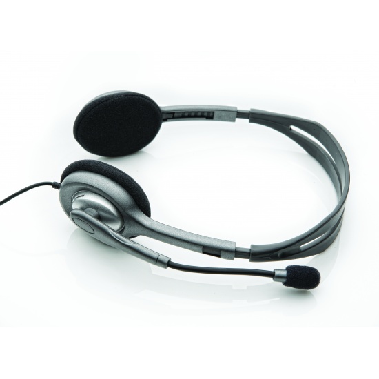 Logitech H110 Stereo Headset - Black,Grey Image