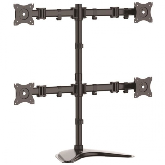 StarTech ARMBARQUAD Quad Articulating Monitor Stand - Up to 27-inch Screen Image