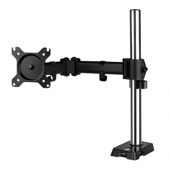 AnthroDesk Single Monitor Arm Mount with Fully Adjustable Tilt/Swivel/Rotate Ability for Screens up to 32