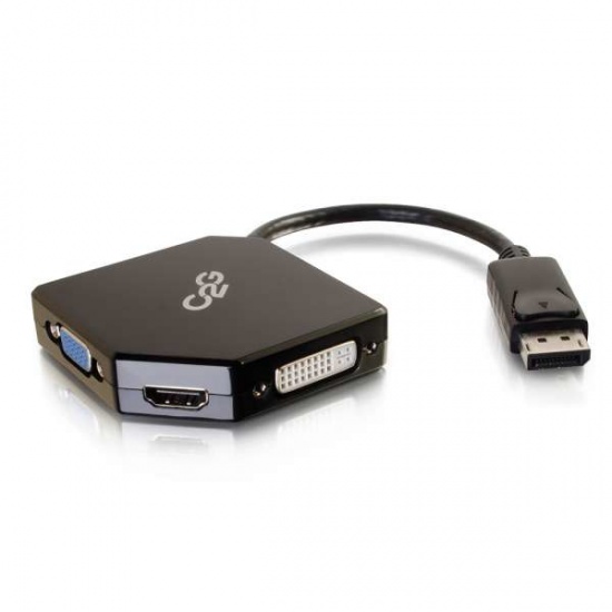C2G 54340 DisplayPort, HDMI, VGA Adapter - Black Image