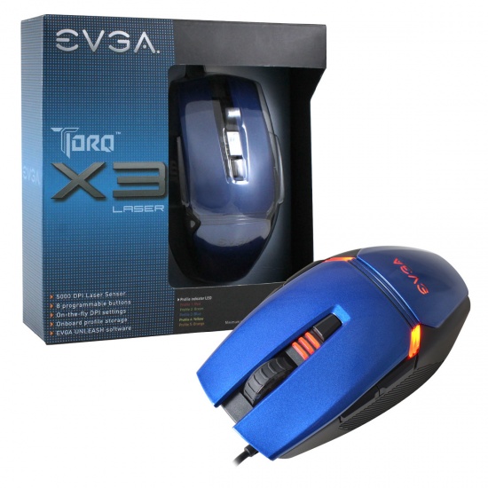 EVGA Torq X3L Ambidextrous Gaming Mouse Image