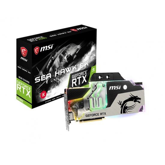 MSI Geforce RTX 2080 Sea Hawk EK X 8GB GDDR6 Graphics Card Image