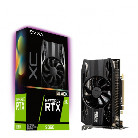 EVGA GeForce RTX 2060 XC 6GB Gaming GDDR6 Graphics Card - Black Image