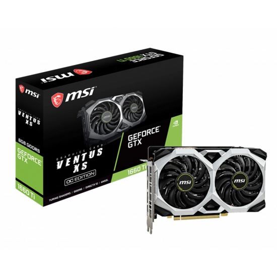 MSI GeForce GTX 1660 Ti Ventus XS 6GB GDDR6 Graphics Card Image MSI GeForce GTX 1660 Ti Ventus XS 6GB GDDR6 Graphics Card Image