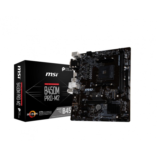 MSI AMD B450 AM4 Micro ATX DDR4-SDRAM Motherboard Image