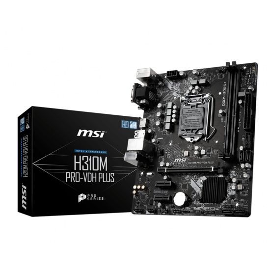 MSI VDH Plus Intel H310 Micro ATX DDR4-SDRAM Motherboard Image