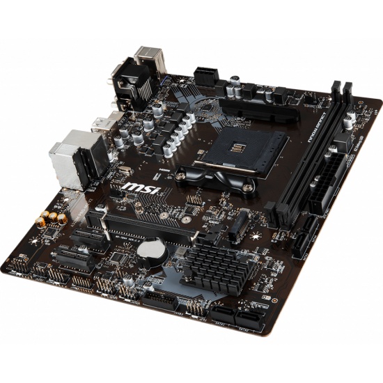 MSI Pro M2 V2 AM4 AMD A320 Mini ATX DDR4-SDRAM Motherboard Image