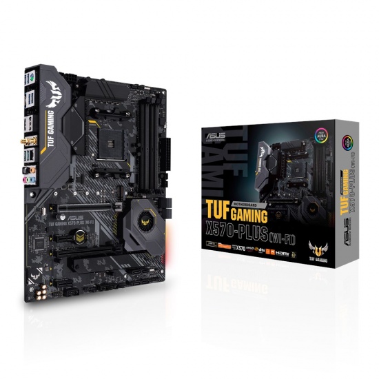 Asus Tuf Gaming Plus AM4 AMD X570 ATX DDR4-SDRAM Motherboard Image