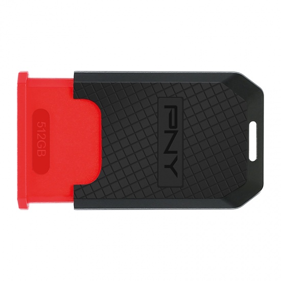 256GB PNY Elite USB3.1 Flash Drive - Black, Red Image