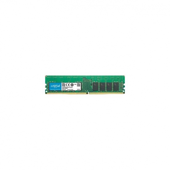 16GB Crucial DDR4 2666MHz PC4-21300 ECC CL19 1.2V Memory Module Image