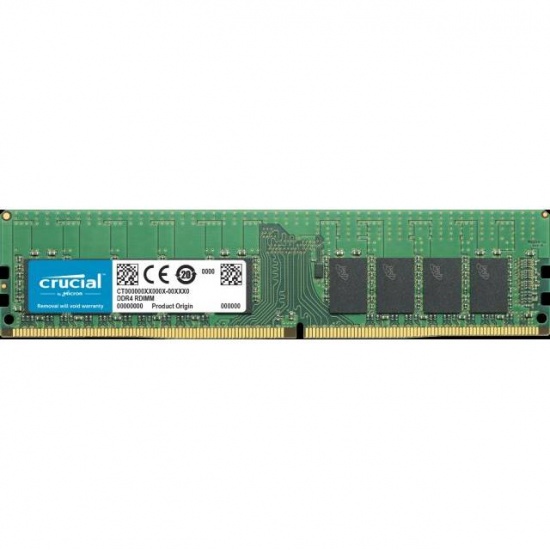16GB Crucial DDR4 2933MHz PC4-23400 CL21 1.2V ECC Memory Module Image