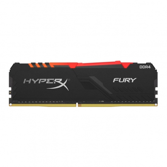 16GB Kingston HyperX Fury RGB DDR4 3000MHz PC4-24000 CL15 1.35V Memory Module - Black Image