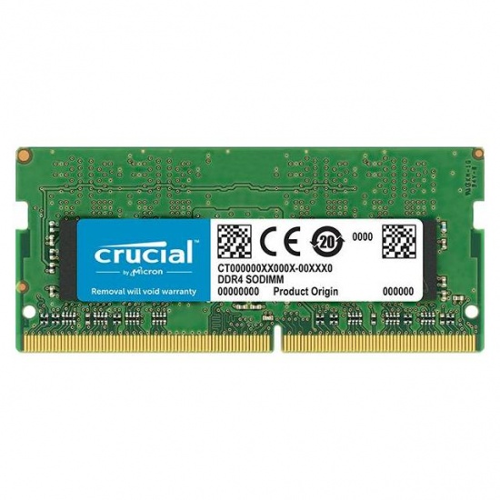 16GB Crucial DDR4 SO-DIMM 2666MHz PC4-21300 CL19 1.2V Memory Module Image
