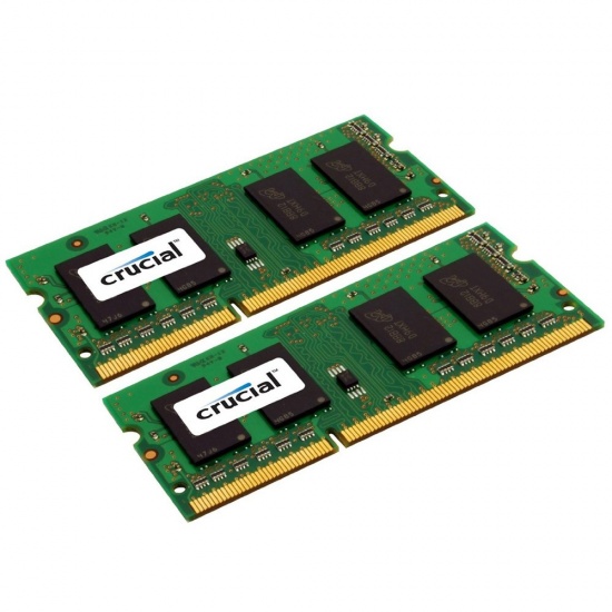 8GB Crucial DDR3 SO DIMM PC3-12800 1600MHz Dual Memory Kit (2 x 4GB) Image