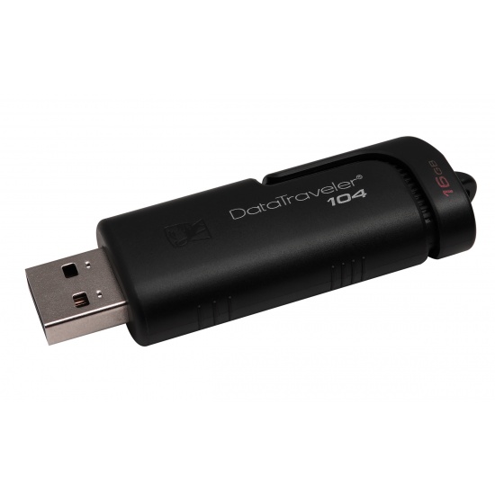 16GB Kingston Data Traveler USB2.0 Flash Drive - Black Image