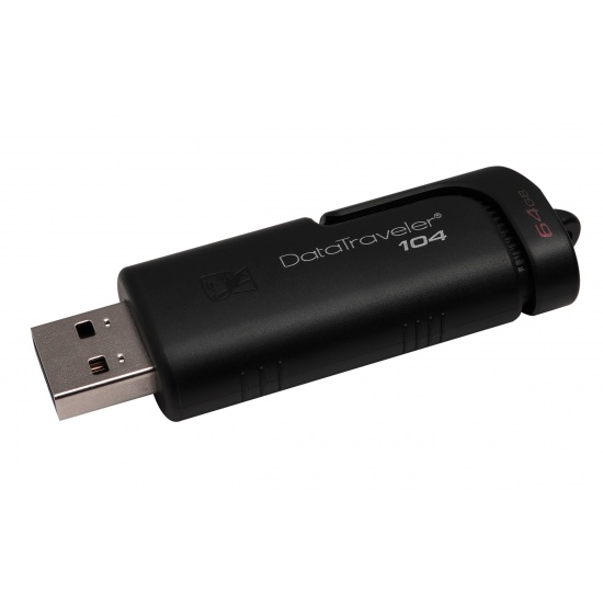 64GB Kingston Data Traveler USB2.0 Flash Drive - Black Image