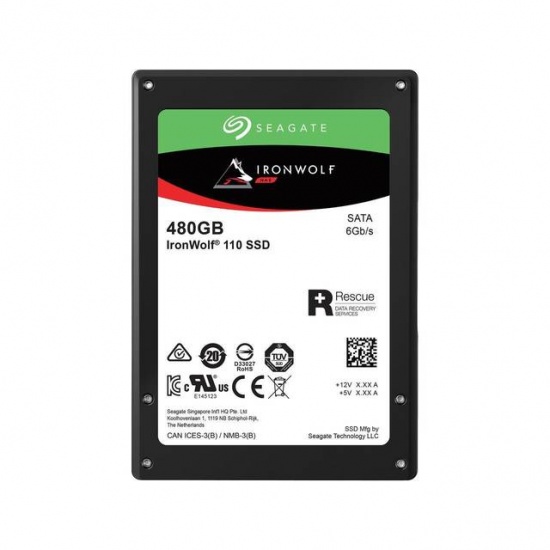 480GB Seagate Ironwolf 110 2.5-inch SATA III 6Gbps Internal Solid State Drive Image