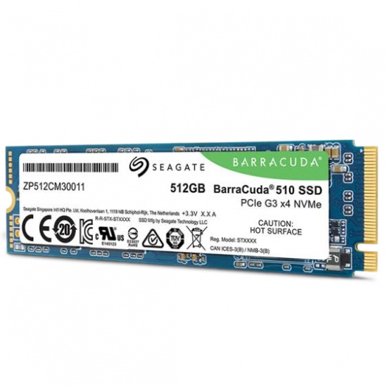 512GB Seagate Barracuda 510 PCI Express 3.0 M.2 2280 Internal Solid State Drive Image